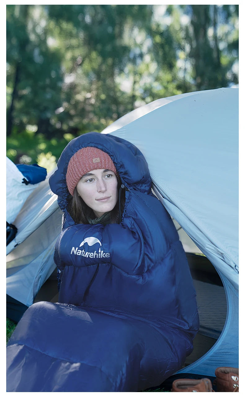 Naturehike Mummy Sleeping Bags MJ300/MJ600 Cotton Camping Adults Sleeping Bag Ultra Winter Warm Mummy Sleeping Bag Indoor