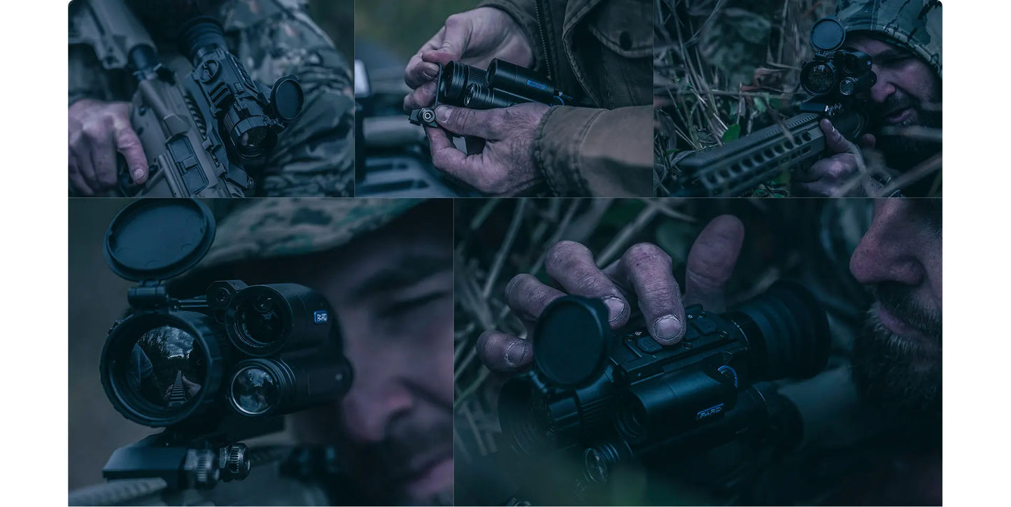 PARD NV008SP2-LRF Night Vision Scope, Hunting Monocular, 2688*1520 Resolution Built-in Rangefinder, Ballistic Calculator Camera