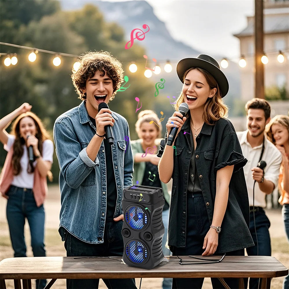 1000W Portable Bluetooth Outdoor Speaker Music Stereo Subwoofer Bass USB Power Supply For Dancing Party Family Karaoke Speaker