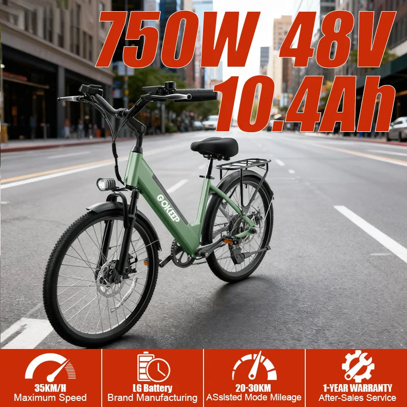 DEEPOWER EP26 offers convenient urban cycling, commuter and leisure electric bicycles, fitness cycling, and eco-friendly cycling