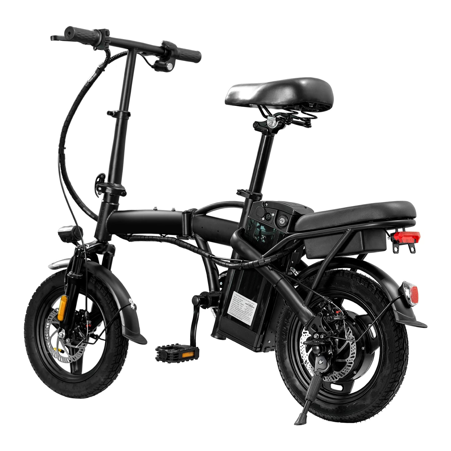 HEZZO T5 Folding Electric Bike for Adults Commuter 48V 350W With Basket US Stock Free Shipping