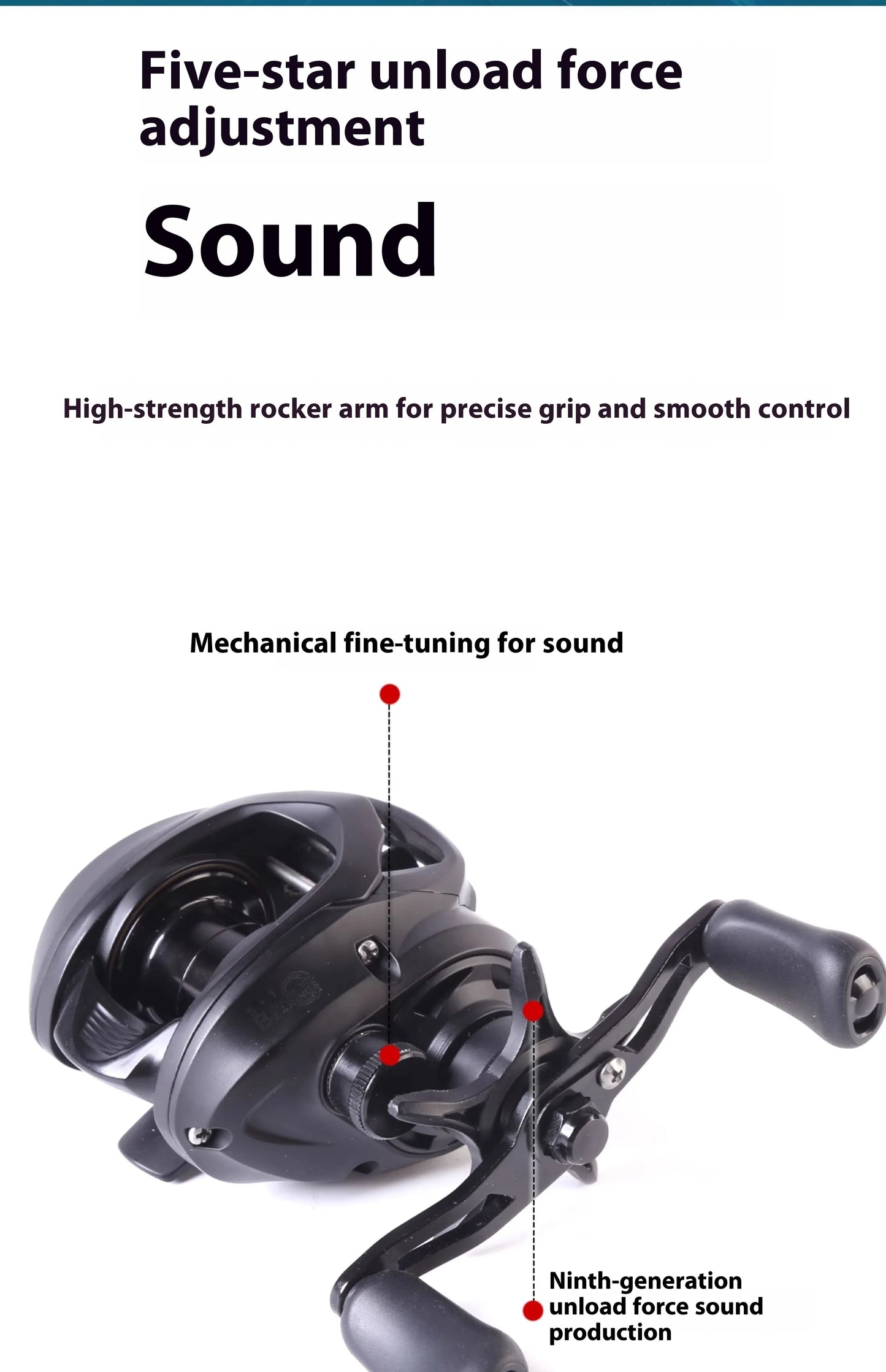 New Lufaxi Unparalleled 7.1: 1 Baitcast Fishing Reels DC 160g Electronic Brake All-metal Bait Cast Fishing Reels Fishing Tool