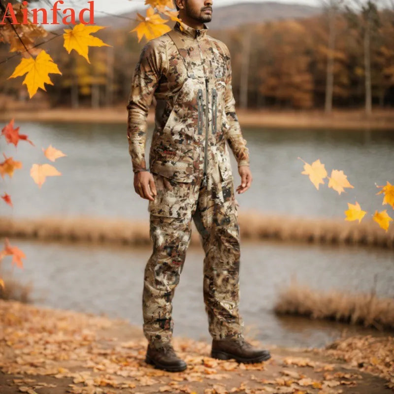 High quality duck hunting outdoor work camouflage pants hunting Hudson Bibs