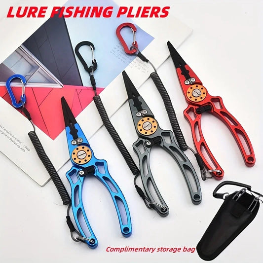 Aviation Aluminum Wire Pliers Multi-functional Fishing Pliers Outdoor Fishing Tools Fish Control Pliers, and Line Cutting Pliers