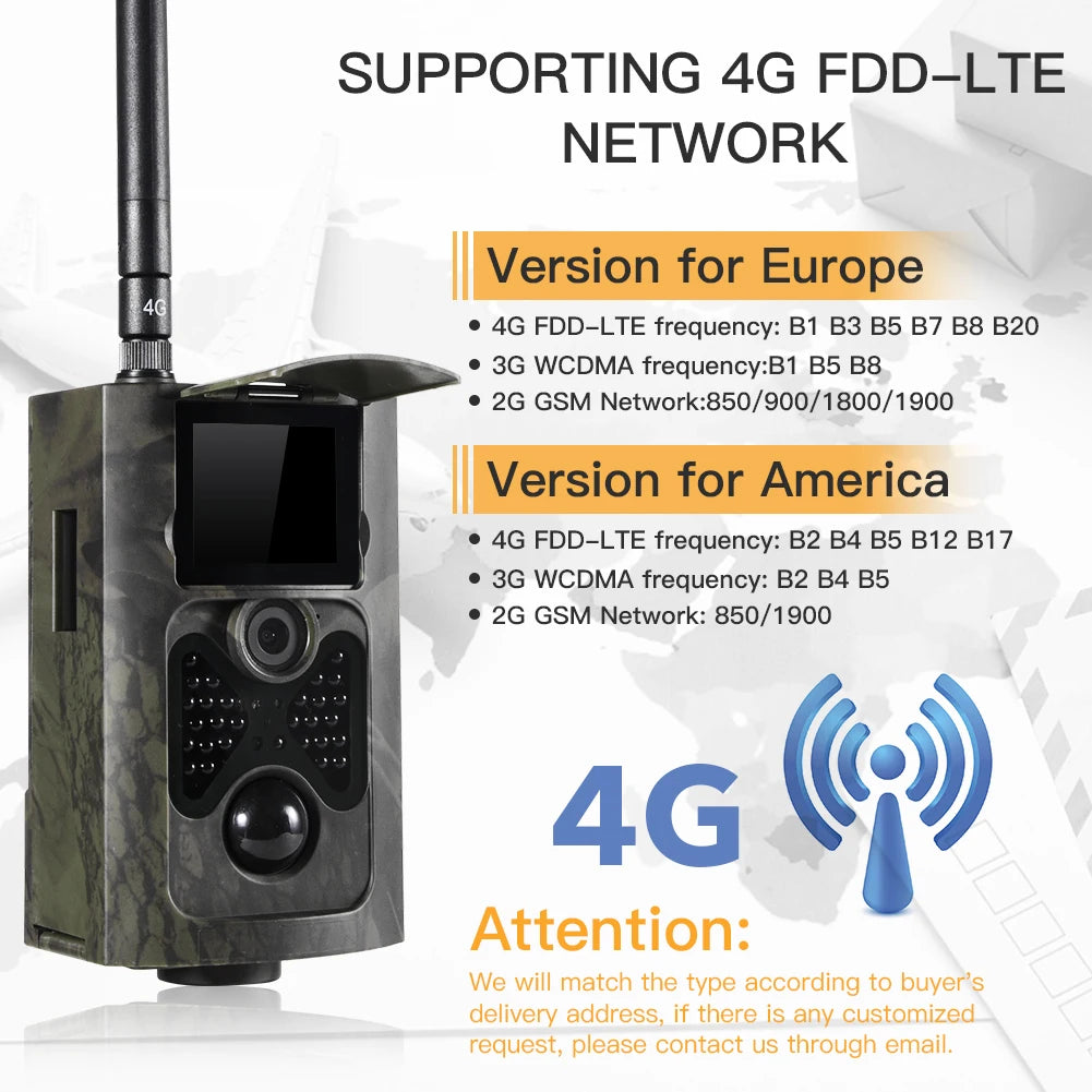 Outdoor 4G 30MP Infrared 2K Live Show APP Trail Camera Cloud Service Night Vision Wild Hunting Cameras Night Vision PhotoTraps