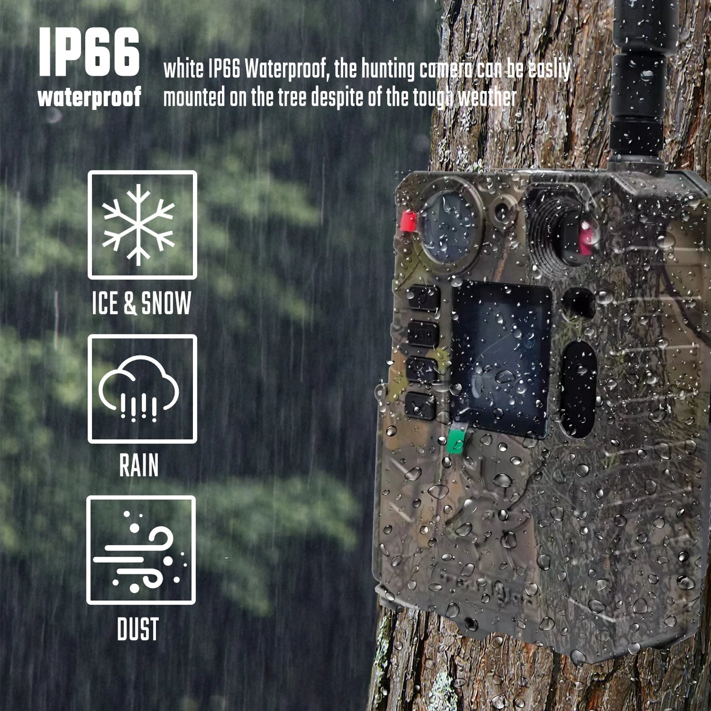 BolyGuard 2025 BG410-M(S) 4K FHD 37MP Trail Camera 940nm IR Night Vision, 4G Wireless, Outdoor Hunting Camera+gift 32GB TF