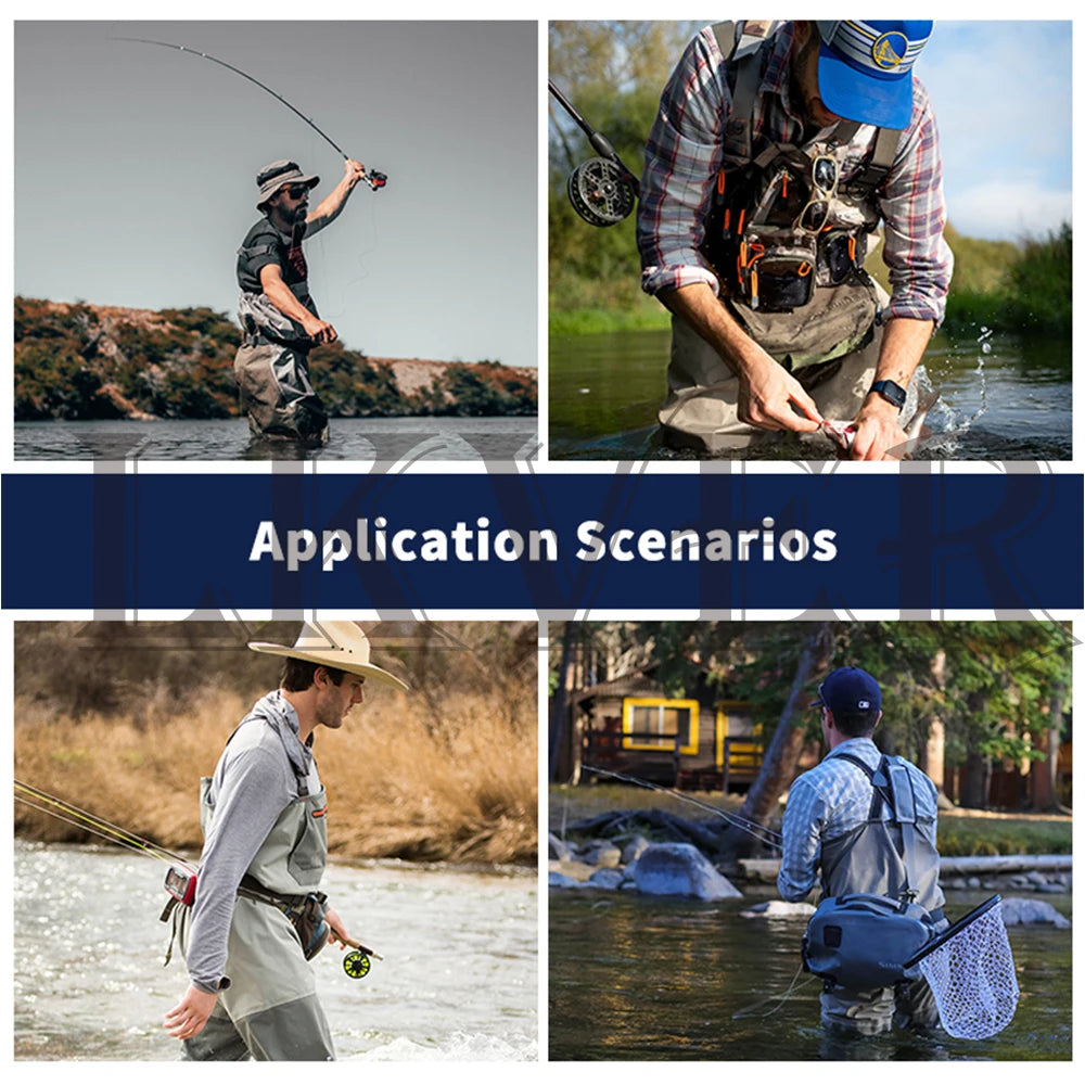 High Quality Men's Fishing  Waders Waterproof Breathable One-piece Pants With Neoprene Socks