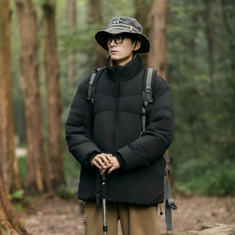 Outdoor Mountaineering Suits Down Jackets Couple Outfits Thickened Windproof Cold-proof Winter Cotton-padded Bread Jackets Coats