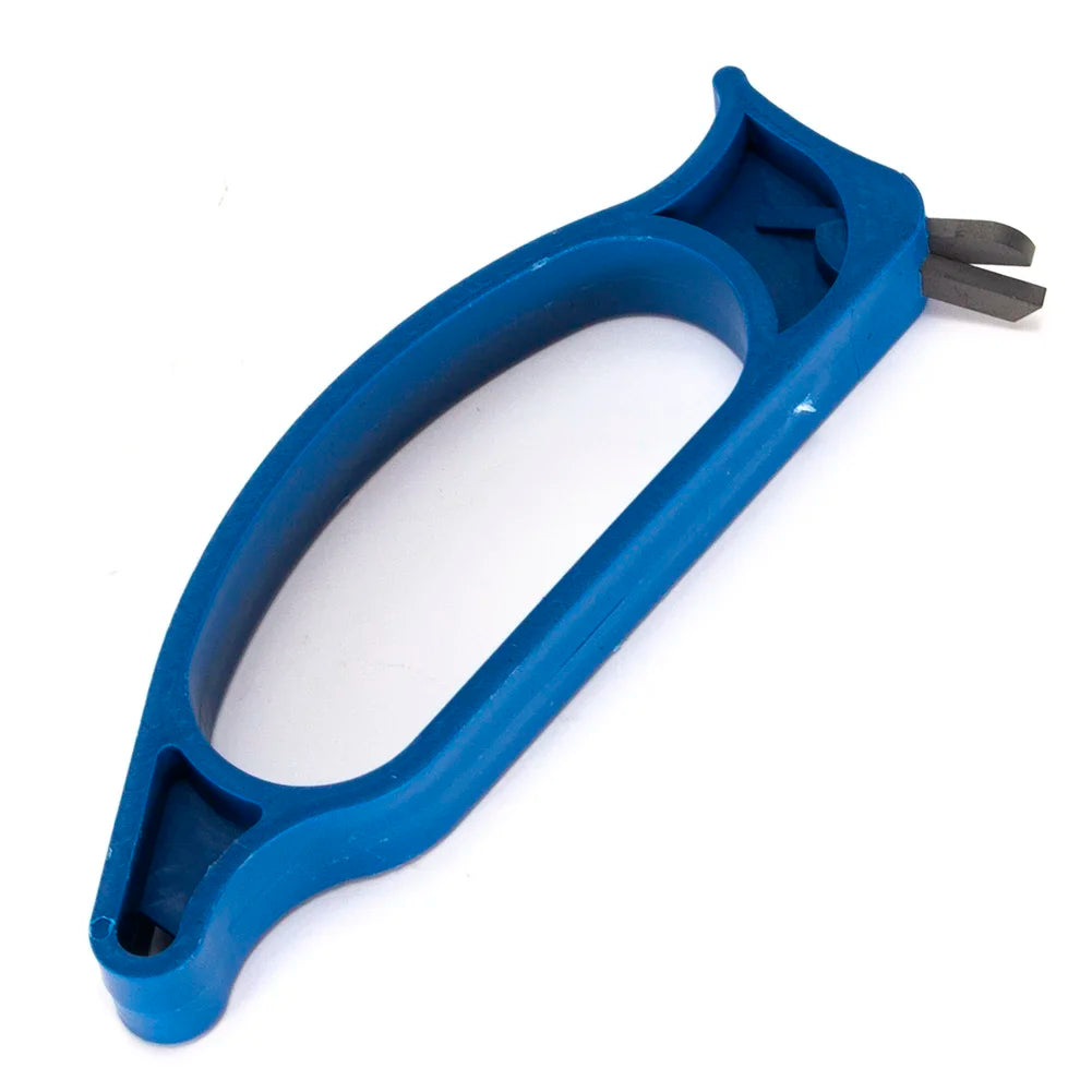 1/2/3pcs Winter Ice Fishing File Portable Blue Spiral Drilling Bit ABS Diamond Ice Auger Blade Sharpener Outdoor Tackles Tools