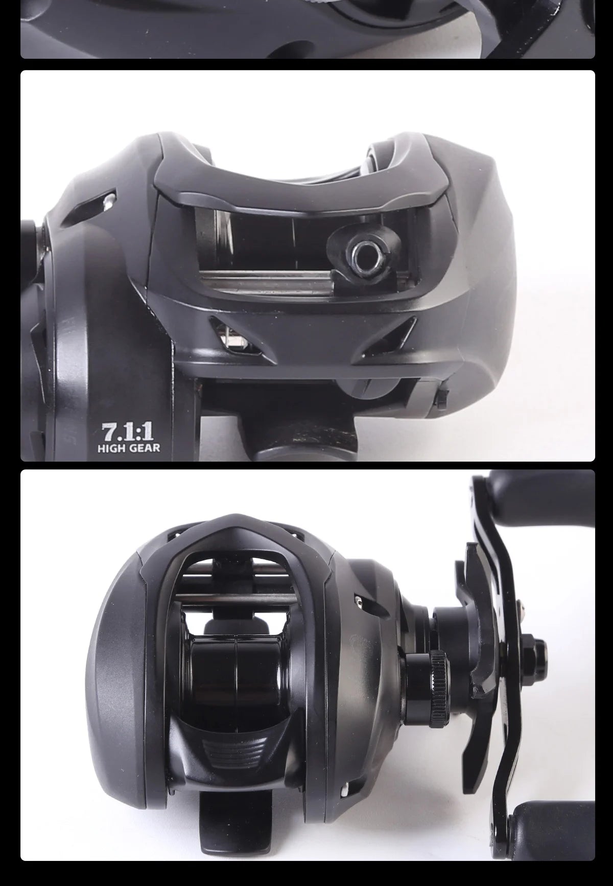 New Lufaxi Unparalleled 7.1: 1 Baitcast Fishing Reels DC 160g Electronic Brake All-metal Bait Cast Fishing Reels Fishing Tool