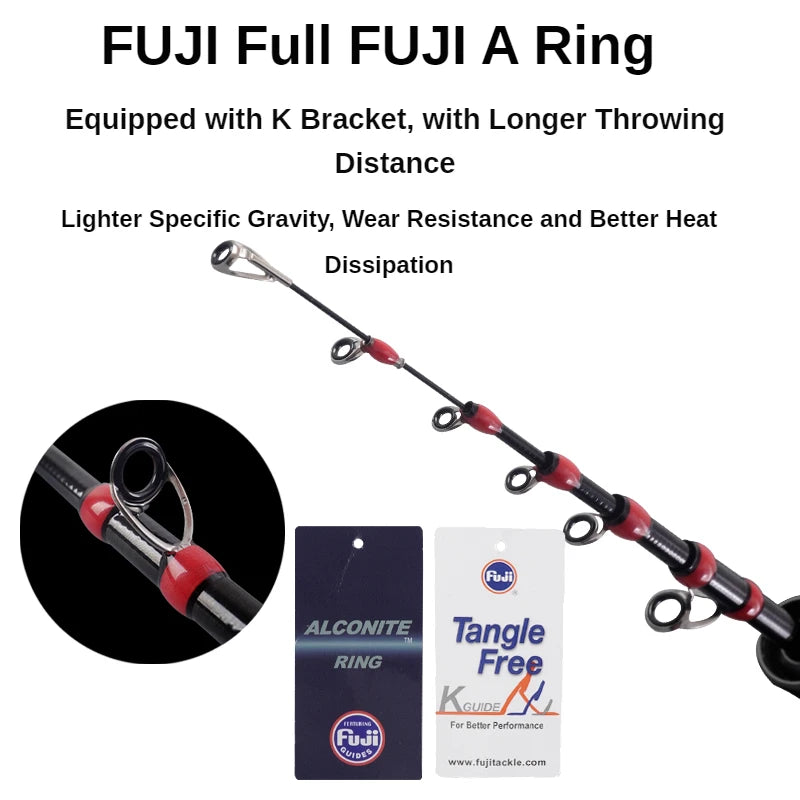 PURELURE 1.50m XUL BFS Telescopic Rod 5ft Travel Rod Trout Spinning Casting Solid Tip Carbon Fishing Rod Small Bait Perch Rod