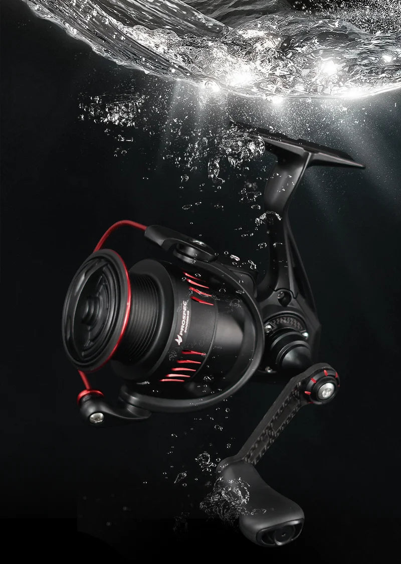 Seasir Prospec Spining Reel P-Series Ultralight Carbon Fiber Washers 8+1BB Max Drag 9Kg Freshwater Saltwater Fishing Coil