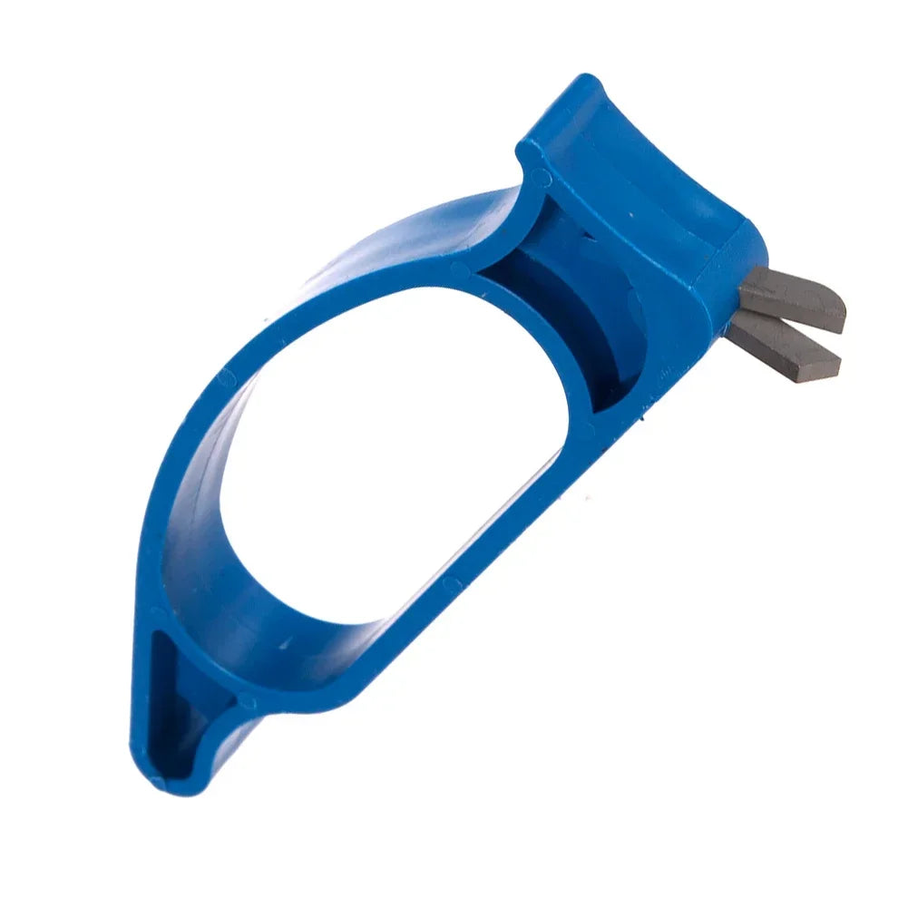 1/2/3pcs Winter Ice Fishing File Portable Blue Spiral Drilling Bit ABS Diamond Ice Auger Blade Sharpener Outdoor Tackles Tools