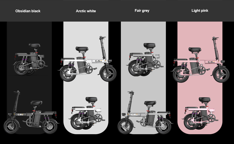 UPlee GS5 48V 15AH Battery EBike,30+MPH,740W Folding Electric Bike,35 Miles Max Range Electric Bike for Adults, 14" Fat Tire